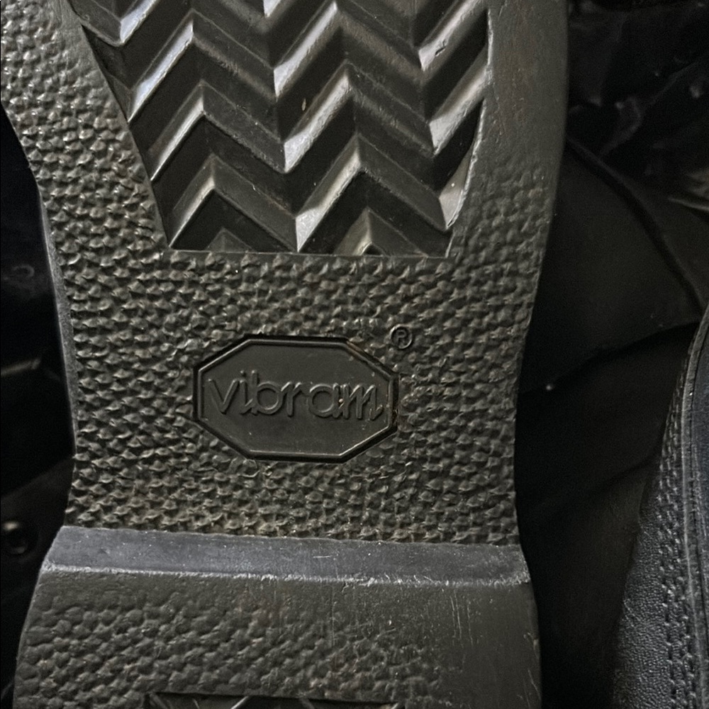 Vibram Black Boots with Durable Design